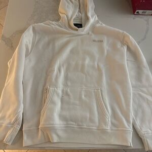 Hollister Men's Cream Pullover Hoodie
